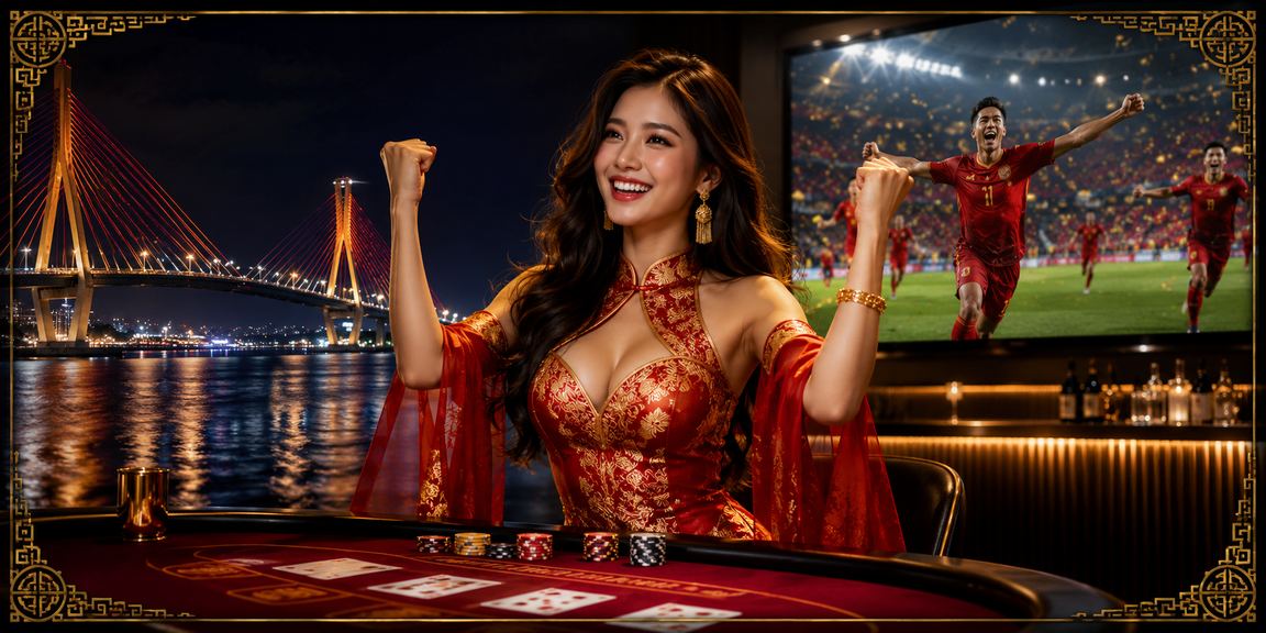 Không khí lễ hội tại Cần Thơ với bàn baccarat và sắc màu sôi động