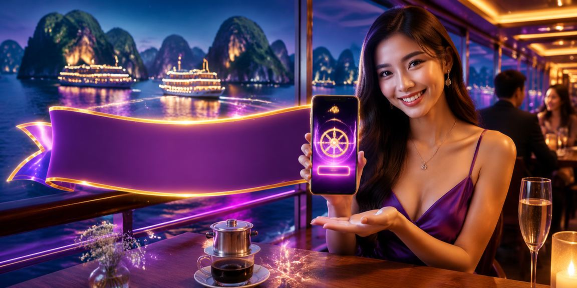 Chơi casino trên điện thoại di động nhìn ra vịnh Hạ Long