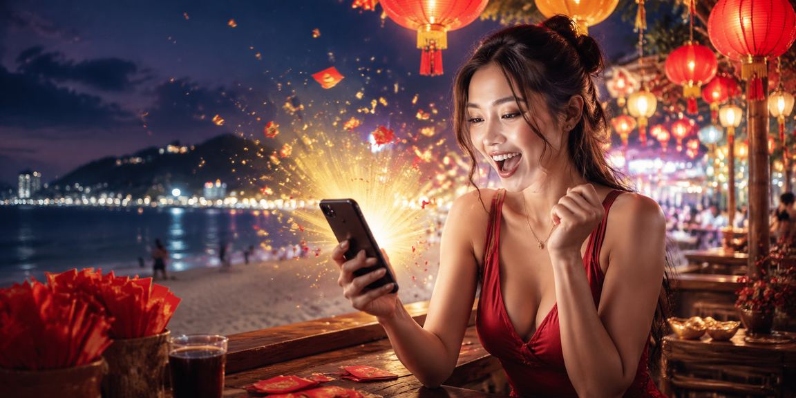 Chợ đêm Vũng Tàu sôi động với phong bao đỏ và không khí lễ hội nhận thưởng